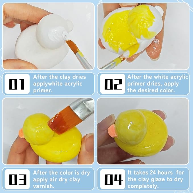 100ml Air Dry Clay Glaze, Air Dry Clay Varnish Can Not Only Used to Prevent - Image 3