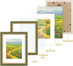 Golden State Art, 11x14 Ornate Picture Frame Holds 8x10 Photo, build-in hangers - Image 8