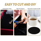 10PCS Black Felt Sheets with Self-Adhesive Backing, Soft Felt Fabric, Durable - Image 5