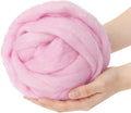 Wool Roving, Needle Felting Wool Pink Cherub, 3.4oz Natural Felting Wool by %22VNAKER%22+Flagship