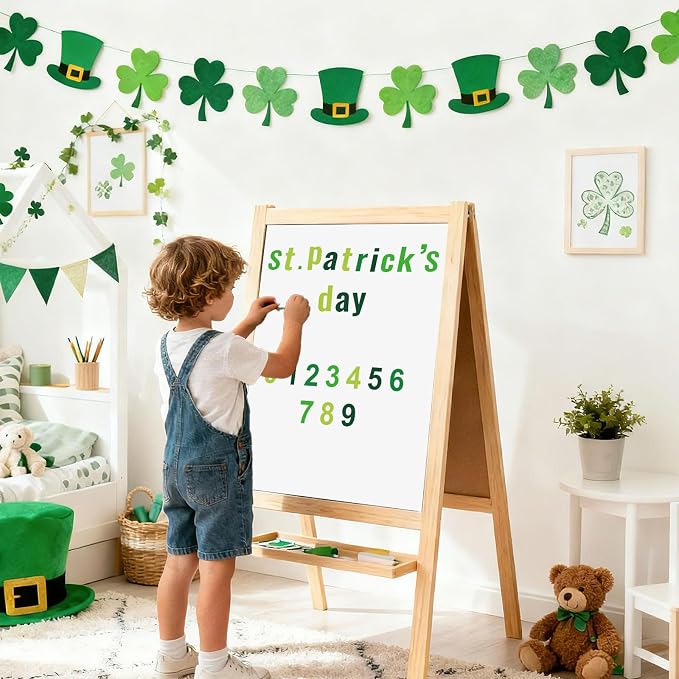 FYSUIMU 134 Pcs St. Patrick's Day Bulletin Board Letters Alphabet Number Symbol - Image 5