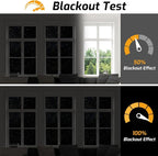 LUTE Blackout Window Film, Sun Light Blocking Window Film, 35.4" x 157.4" | - Image 3