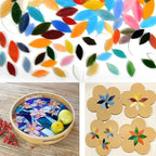 BUYGOO 100Pcs Mosaic Tiles, Mixed Color Mosaic Glass Pieces - Image 5