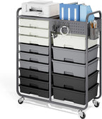 Rolling Storage Cart with Drawers, Storage Organizer Cart with Wheels and by APEXCHASER