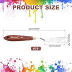 MECCANIXITY Pack of 1 Palette Knife No.26, 8.6" Long Palette Knives - Image 2