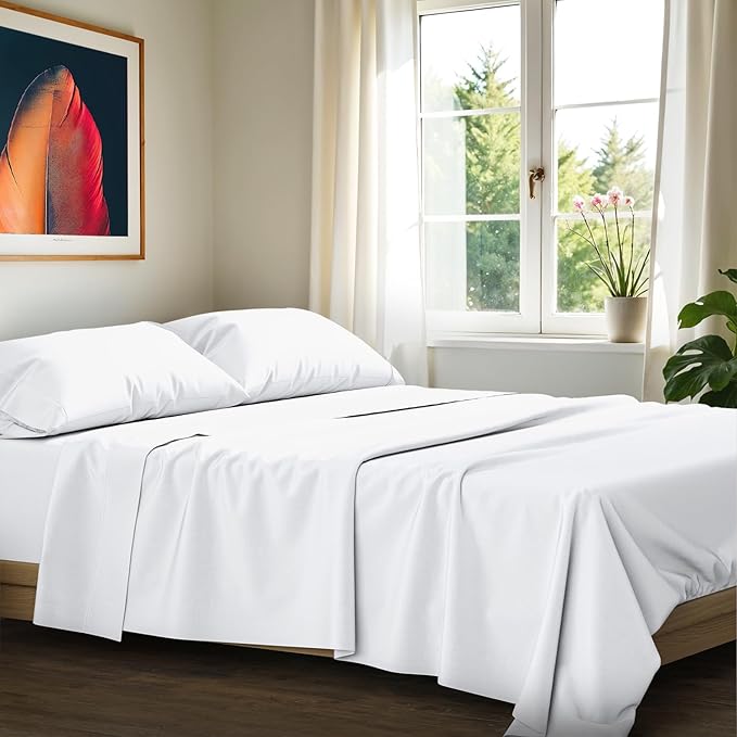 100% Egyptian Cotton Split King Sheets Sets by AshtonSheets