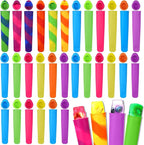 Lallisa 30 Pcs Ice Cream Molds Silicone Ice Lolly Mold Color Reusable Ice Lolly by Lallisa