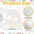Paint by Numbers for Adult, Horse Paint by Numbers Kit for Adults Beginners - Image 3