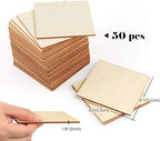 ilauke Wood Squares 4x4 Inch, Laser Cutting, Wood Burning, Scrabble Tiles - Image 4