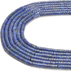 155pcs 4x2mm Natural Lapis Lazuli Heishi Disc Rondelle Spacer Stone Semi - Image 2