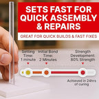 Acrylic Bonding Cement with Applicator Bottle 4 oz, Fast-Setting Glue - Image 3