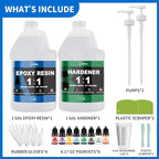 2 Gallon Epoxy Resin Kit Crystal Clear Resin - Image 6