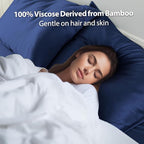 2 Pack Cooling Pillow Cases, Viscose Derived from Bamboo Pillow Protectors King - Image 6