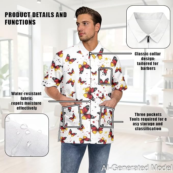 Professional Grooming Smock Unisex, Water Resistant Anti-Static | Hairdresser - Image 5