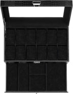 ProCase Watch Box, 12 Slot Mens Watch Case - Image 8