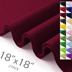 Burgundy Felt Fabric Sheets 18" x 18" 1.6mm Soft Craft Felt | Soft Precut Felt by AblemeDeco