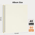 Vienrose Scrapbook Album 12x12 Inch Blank Thick Kraft Paper DIY Scrapbooking - Image 6