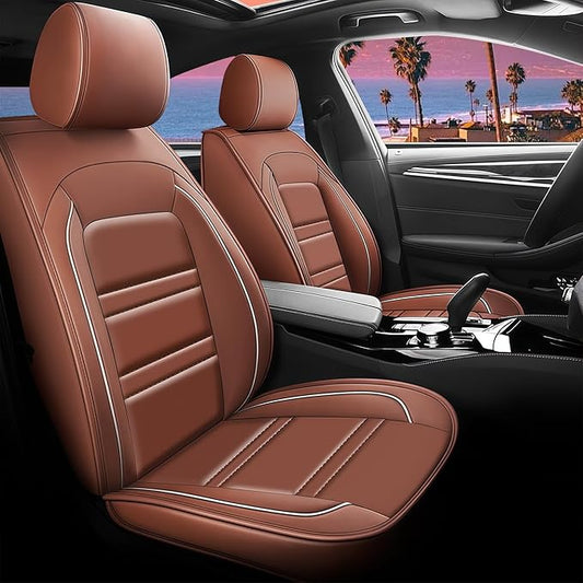 Seat Cover for Tahoe 1995-2025 | Car Seat Covers Front Seats, Waterproof Seat Protectors, Automotive Front Seat Covers (Front Seat, Coffee)