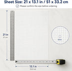 YOUNTHYE 10 PCS 5 Count Plastic Canvas Sheets, 21 x 13.1 Inch Large Hole - Image 3