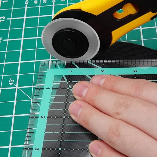 MANUFORE 4pcs Square Quilting Ruler Sewing Acrylic Ruler Anti-Slip Metric Ruler - Image 5