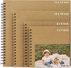 10x10 Inch DIY Scrapbook Photo Album, Hardcover Kraft Paper Acid-Free, 20 Sheets - Image 9