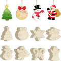 80PCS Wooden Christmas Ornaments to Paint, 8 Styles DIY Blank Unfinished Wood by Sophena