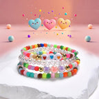 Friendship Bracelets for Girls, 10-Piece Cute Preppy Beaded Bracelet Set for - Image 7