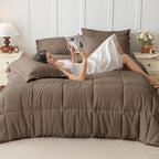 JOLLYVOGUE California King Comforter Set, Ultra-Soft Bed in a Bag Cal King Size - Image 7