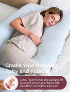 Momcozy Pregnancy Pillows for Sleeping, U Shaped Full Body Pillow for Pregnancy - Image 8