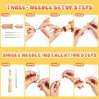 26-Piece Needles Felting kit Tools Needles Wool Felting Soft Needle Felting Pad - Image 2