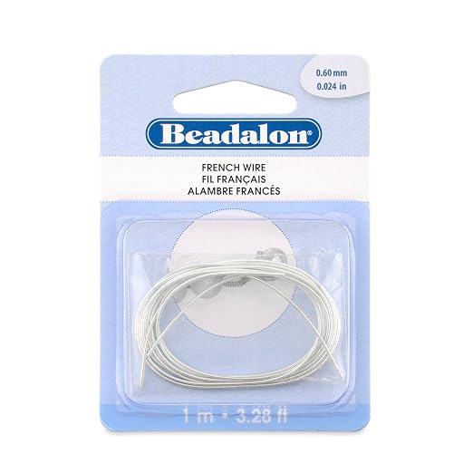 Beadalon French Wire, 0.60 mm / .024 in, 1 Meter by Beadalon