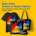 Printers Jack Iron-On Heat Transfer Paper Dark & Light Bundle, 20 - Image 2