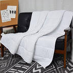 Weighted Blanket 15lbs Queen Size White 60"x80" Weighted Blankets - Image 5