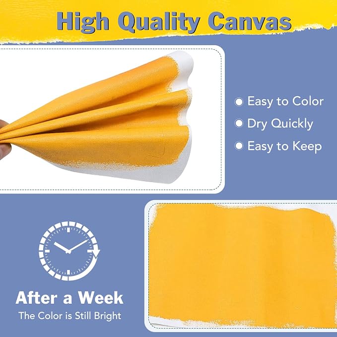 Stretched Canvases for Painting, Acid-Free Wood Frame Blank Canvas, Art Canvas - Image 4