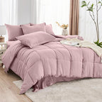 JOLLYVOGUE Full Comforter Set, Ultra-Soft Bed in a Bag Full Size 7 Pieces - Image 8