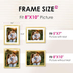 FIXSMITH 8x10 Picture Frame Bulk-6 Pack, Wall & Tabletop Picture Frames - Image 2