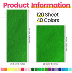 Reginary 120 Pcs 8 x 12 Inch & 8 x 35 Inch Felt Sheets Bulk - Image 2