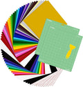 HTVRONT Permanent Vinyl 70 Pack 12"x12", Compatible by HTVRONT