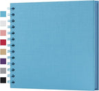 potricher 7 x 7 Inch DIY Scrapbook Album 40 Pages Hardcover Kraft Paper Scrap by potricher