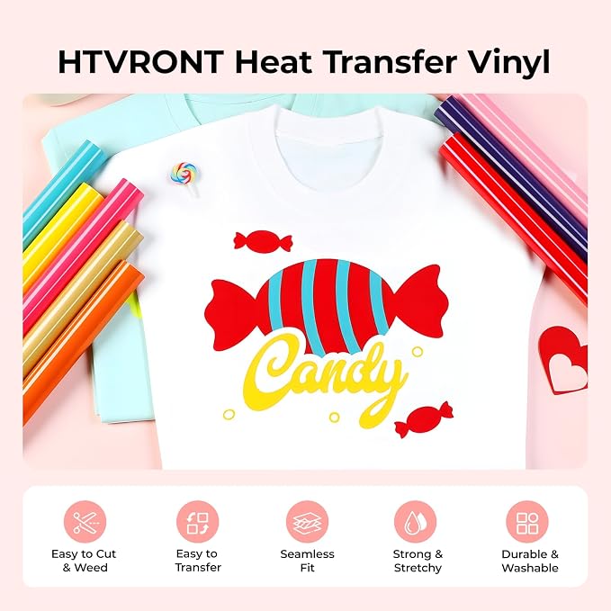 HTVRONT HTV Heat Transfer Vinyl - Image 2
