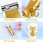 Prime Vinyl Permanent Vinyl, Glossy Gold Vinyl Compatible - Image 4