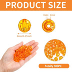 BONNY BOXX 500pcs 8mm Acrylic Faceted Round Crystal Beads Transparent - Image 3