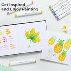 Ohuhu Marker Pads Art Sketchbook, 6.3"x6.3" Mini Square Size, 120 LB/200 GSM - Image 4