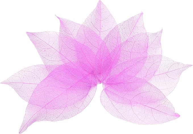 uxcell 100 Pcs Rose Red Skeleton Leaves by uxcell
