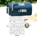 Letter Stickers, Mailbox Numbers, 2 Inch Waterproof Vinyl Alphabet | 2 Inch - Image 2