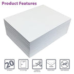 Better Office Products White EVA Foam Sheets, 20 Pack, 6mm Extra Thick - Image 3