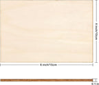 Blisstime 15PCS 4x6 Inch Wood Squares Unfinished Square Wood Pieces - Image 2