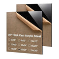 KINLINK 20x24 Plexiglass Sheets 1/8 inch Thick - 3mm Black Cast Acrylic Sheet by KINLINK