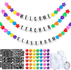 Thenshop 70 Pcs Classroom Teacher Desk Decor DIY Teacher Table Skirt Giant - Image 4
