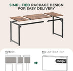 Huuger Computer Desk, 63 Inch Office Desk, Gaming Desk - Image 8